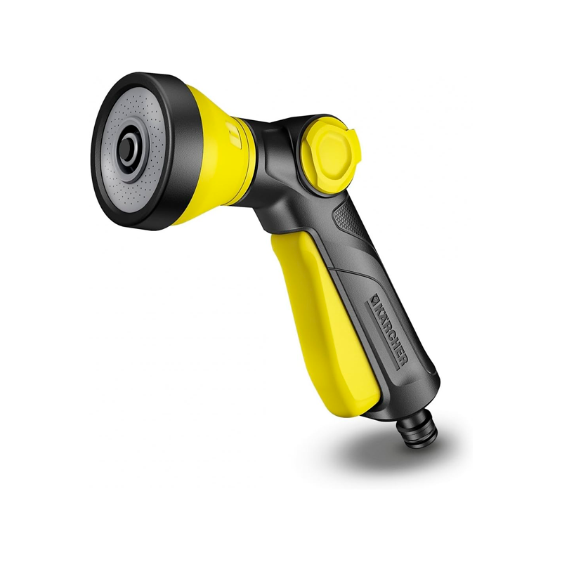 Pistola de agua para riego de tres chorros con regulador de caudal