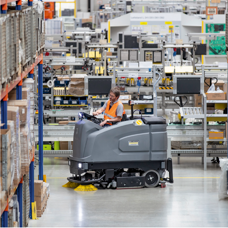 Fregadora lavadora de pisos de conductor B 260 Bat Pack